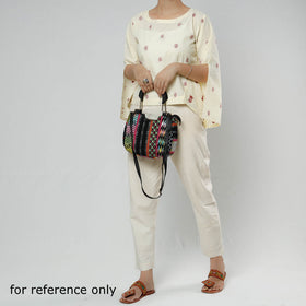 Pink Marudhara Printed Cotton Hand Bag