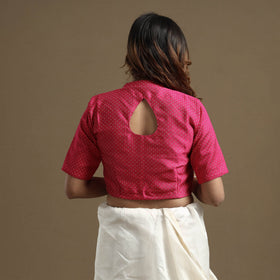 Buy Mashru Weave Pure Handloom Silk Stitched Blouse Online at iTokri.com