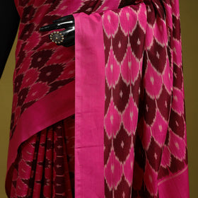 Mercerised cotton handloom pochampally ikat saree 44