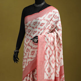 Mercerised cotton handloom pochampally ikat saree 46