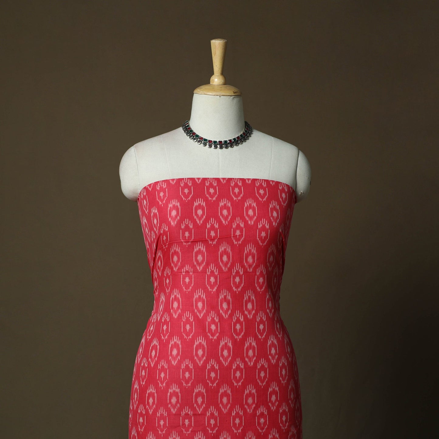 Handloom mercerised cotton pochampally ikat 2pc unstitched