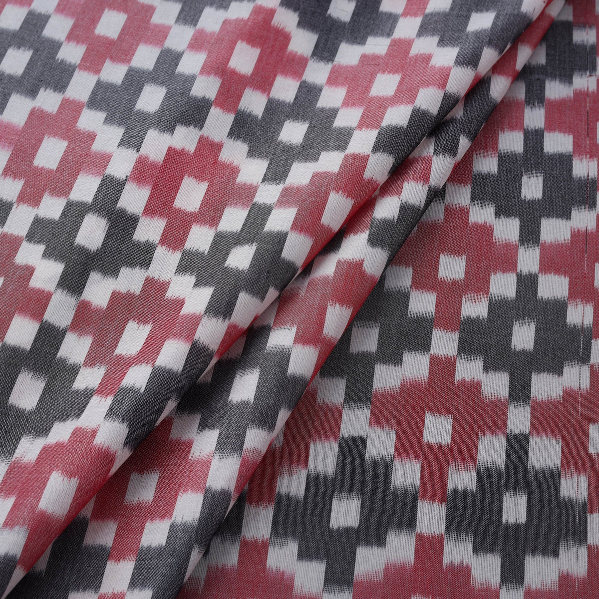 Mercerised cotton pochampally ikat fabric 08 - handcrafted