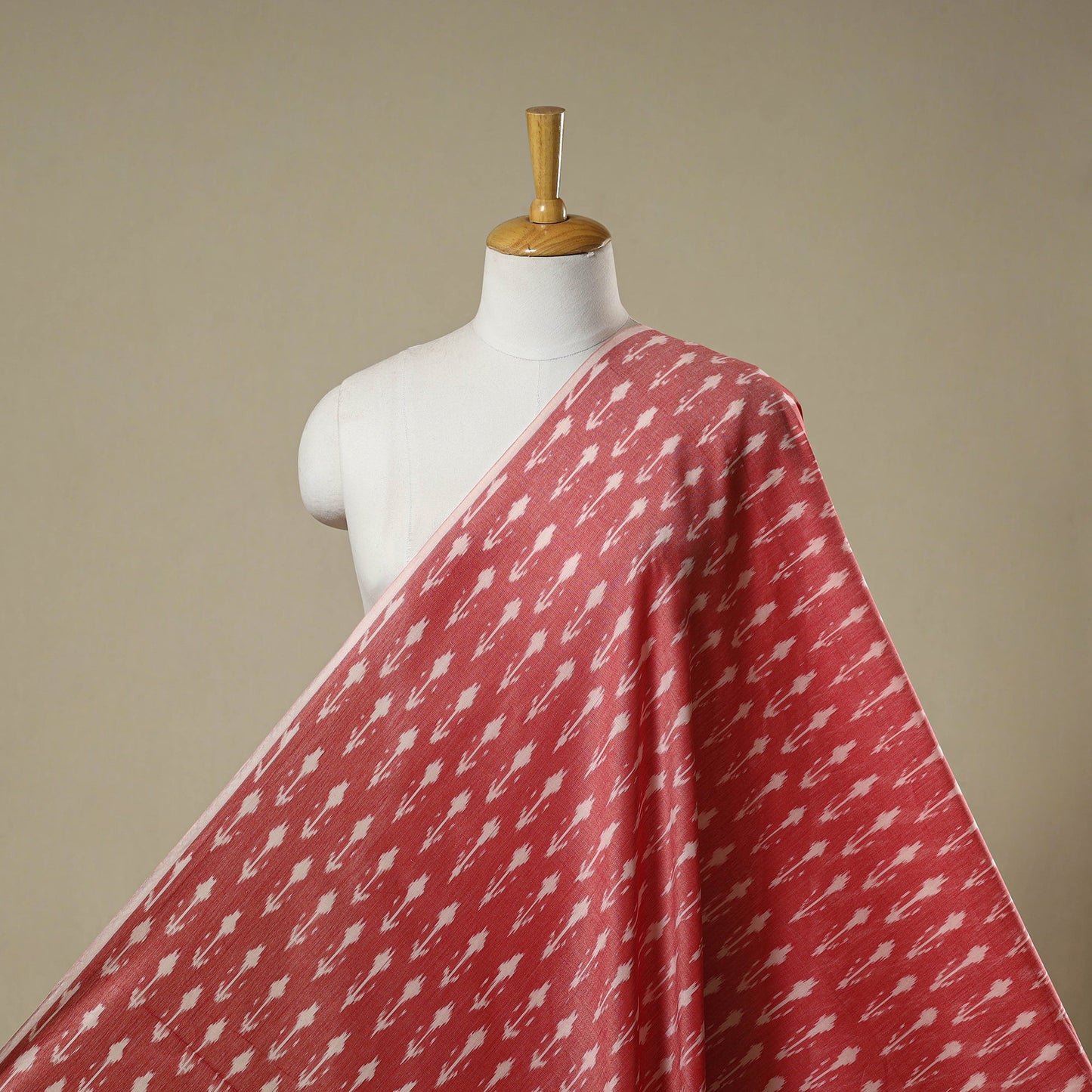 Mercerised cotton pochampally ikat fabric 09 - handcrafted