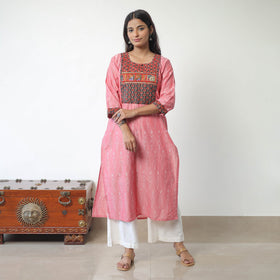 Buy Ikat Cotton Kurta for Women Pochampally Style