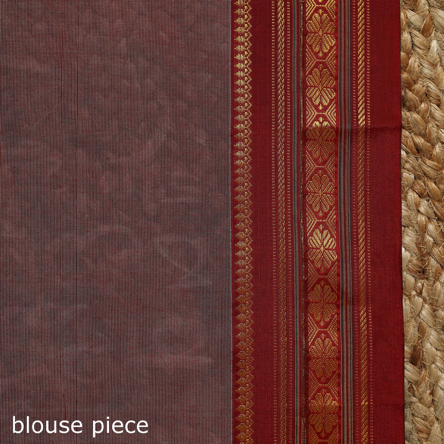Mercerized cotton ilkal saree with border 11 - handcrafted