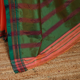 Pink - mercerized cotton ilkal saree with border 14