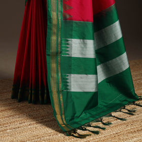 Mercerized cotton ilkal saree with chikki paras border 08