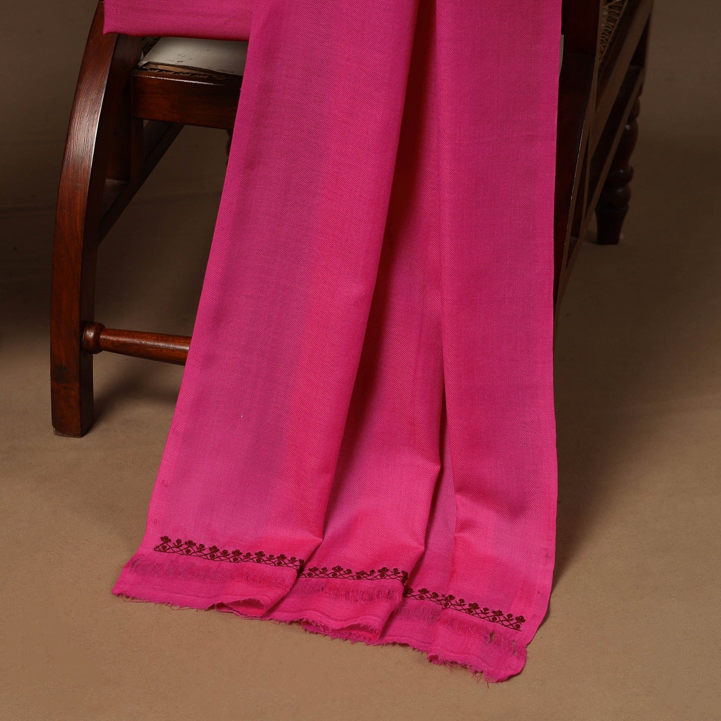 Merino wool hand embroidery 3pc unstitched dress material