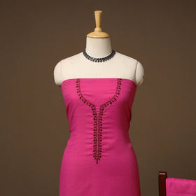 Merino wool hand embroidery 3pc unstitched dress material