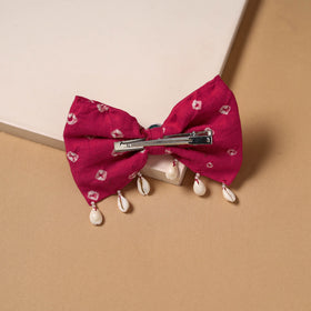 Mirror shell work women’s bow hair clip 16 - handcrafted