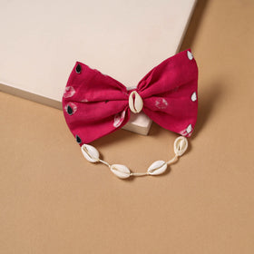 Mirror shell work women’s bow hair clip 35 - handcrafted
