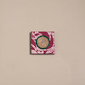 Mirror work handmade fabart jute magnet 37 - handcrafted