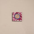 Mirror work handmade fabart jute magnet 39 - handcrafted