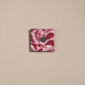 Mirror work handmade fabart jute magnet 39 - handcrafted