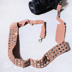  Mirror Work Kutchi Embroidery Fabric Camera Belt 