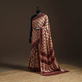 Modal silk hand bagru saree 22 - handcrafted