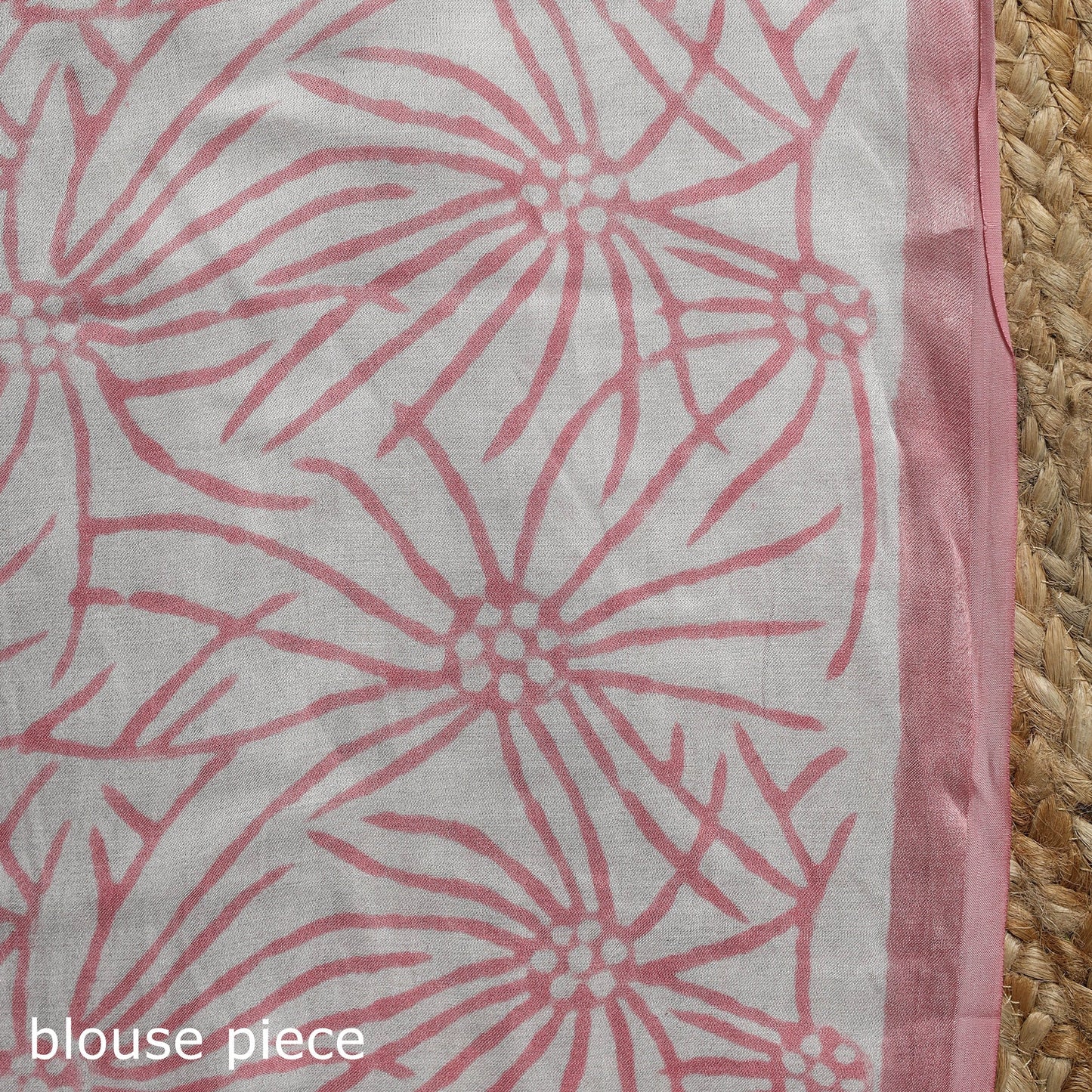 Modal silk hand sanganeri saree 04 - handcrafted