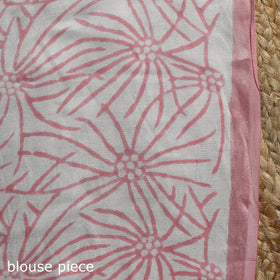 Modal silk hand sanganeri saree 04 - handcrafted