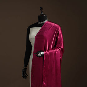 Modal silk natural dyed plain dupatta with lagdi patta 06