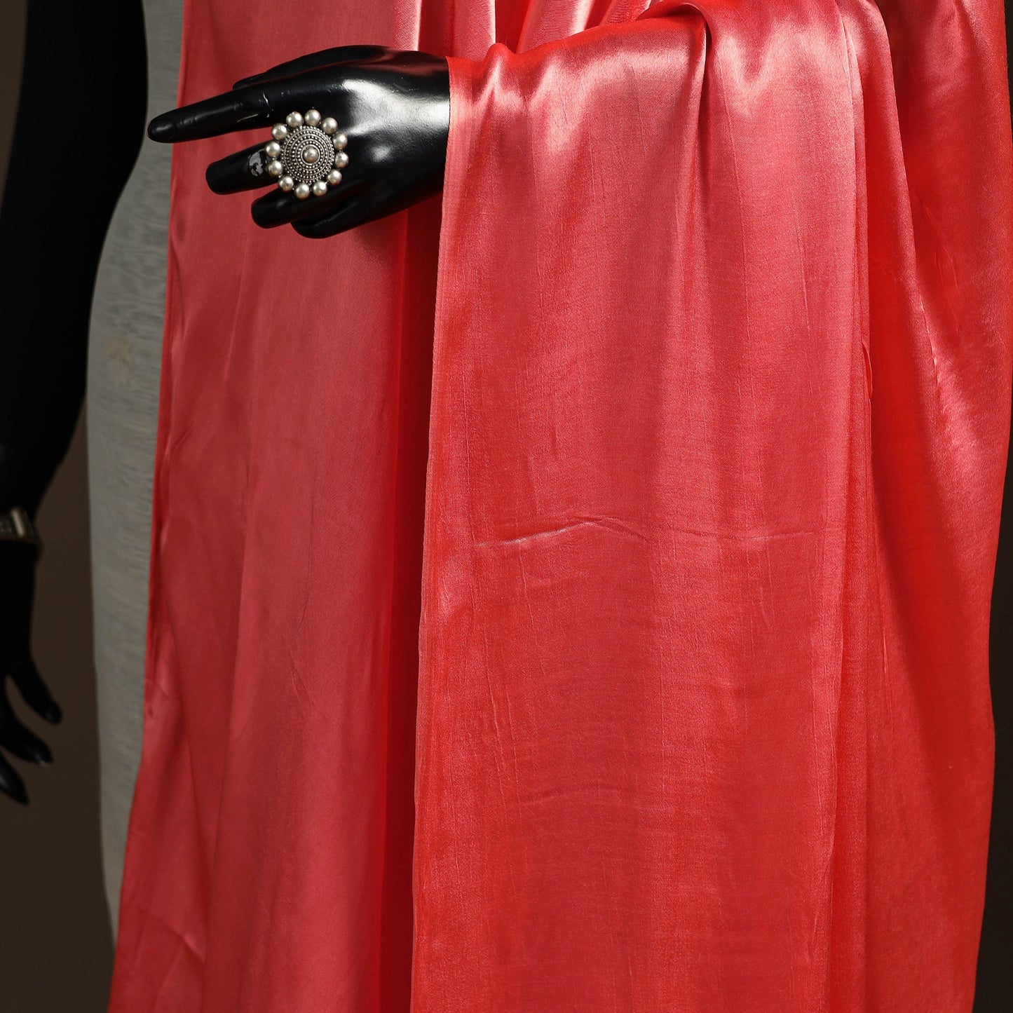 Modal silk natural dyed plain dupatta with lagdi patta 13