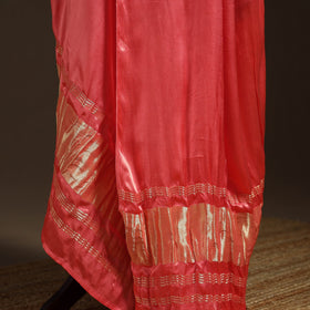 Modal silk natural dyed plain dupatta with lagdi patta 13
