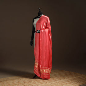 Modal silk natural dyed plain dupatta with lagdi patta 13