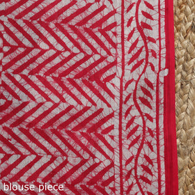 Mul cotton hand batik saree 04 - handcrafted