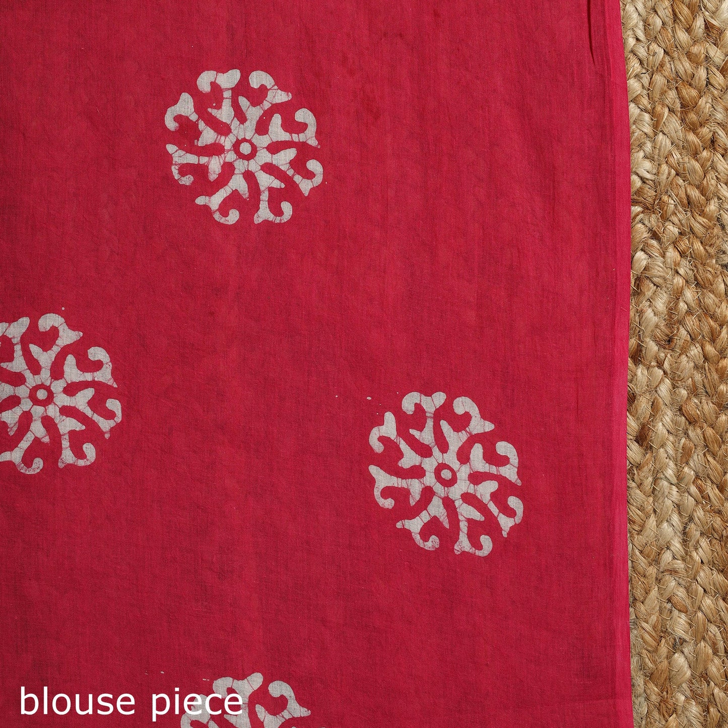 Pink - mul cotton hand batik saree 20 - handcrafted
