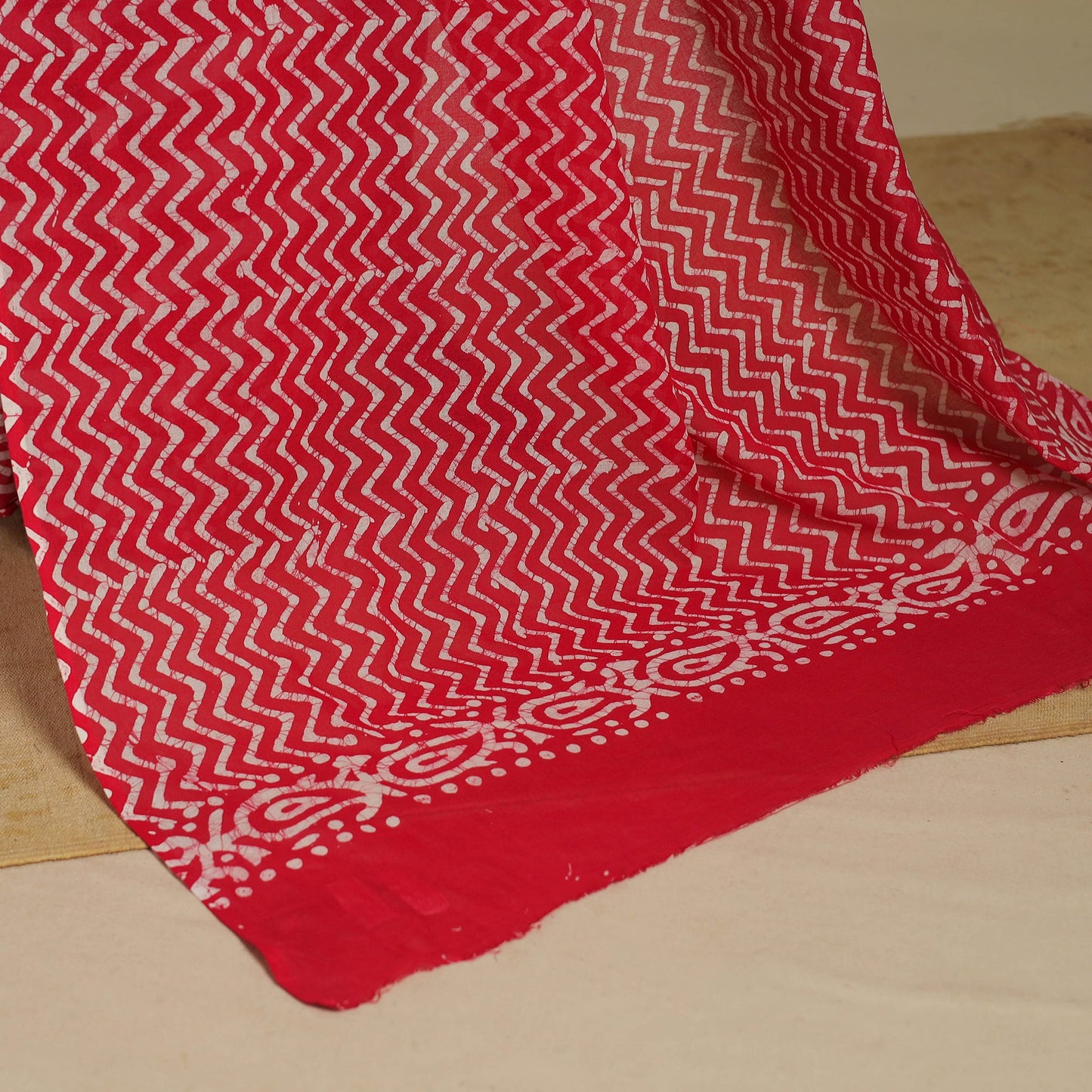 Pink - mul cotton hand batik saree 25 - handcrafted