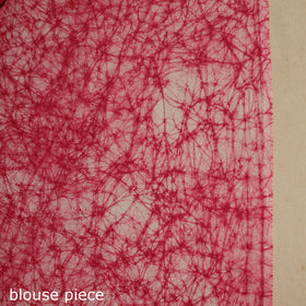 Pink - mul cotton hand batik saree 69 - handcrafted