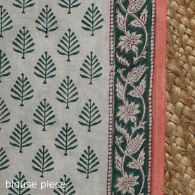 Mul cotton hand sanganeri saree 01 - handcrafted