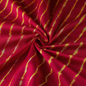 Multicolour Leheriya Tie-Dye Chanderi Silk Fabric Online | iTokri