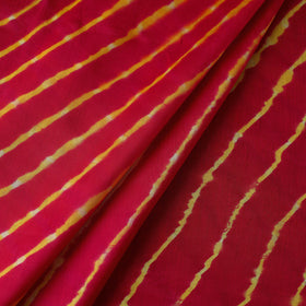 Multicolour Leheriya Tie-Dye Chanderi Silk Fabric Online | iTokri