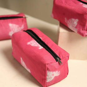 Pink Multipurpose Handmade Toiletry Bags (Set of 3) 