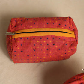  Pink Multipurpose Handmade Toiletry Bags (Set of 3)