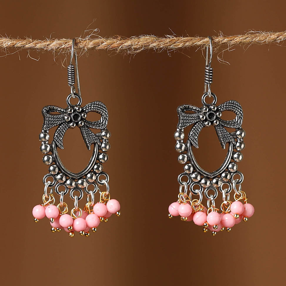 Naimat German Silver Beaded Earrings