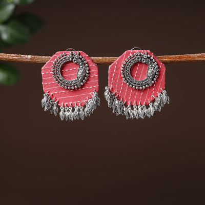 Pink - naimat handcrafted gs fabart earrings