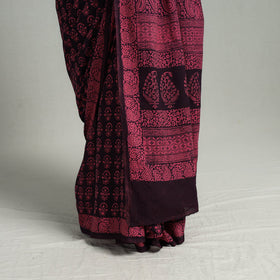 Pink Bagh Print Cotton Saree Online from Madhya Pradesh 