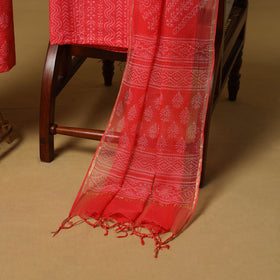 Natural dyed bagru cotton 3pc unstitched dress material 10