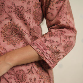 Pink - natural dyed cotton bagru dabu co-ord set 02