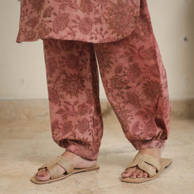 Pink - natural dyed cotton bagru dabu co-ord set 02