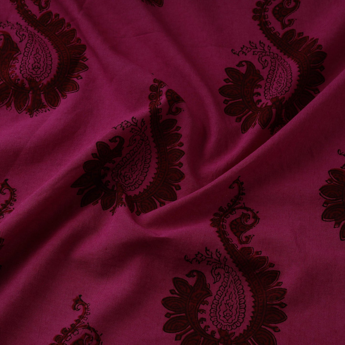 Natural dyed cotton hand bagh fabric 22 - handcrafted