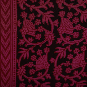Natural dyed cotton hand bagh fabric 20 - handcrafted