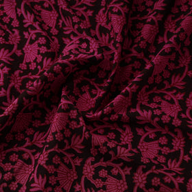 Natural dyed cotton hand bagh fabric 20 - handcrafted