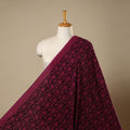 Natural dyed cotton hand bagh fabric 20 - handcrafted