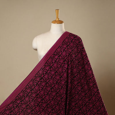 Natural dyed cotton hand bagh fabric 20 - handcrafted