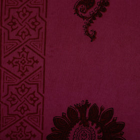 Natural dyed cotton hand bagh fabric 22 - handcrafted