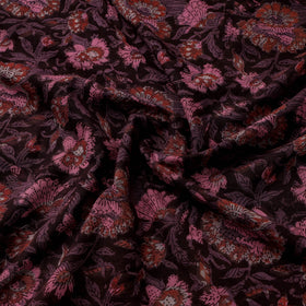 Natural dyed cotton hand jahota fabric 08 - handcrafted