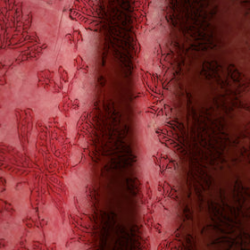 Natural dyed cotton vanaspati bagru fabric 10 - handcrafted