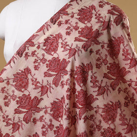 Pink - natural dyed cotton vanaspati bagru fabric 12